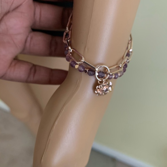 Unwritten bracelet Genuine Amethyst Doub… - Picture 4 of 7